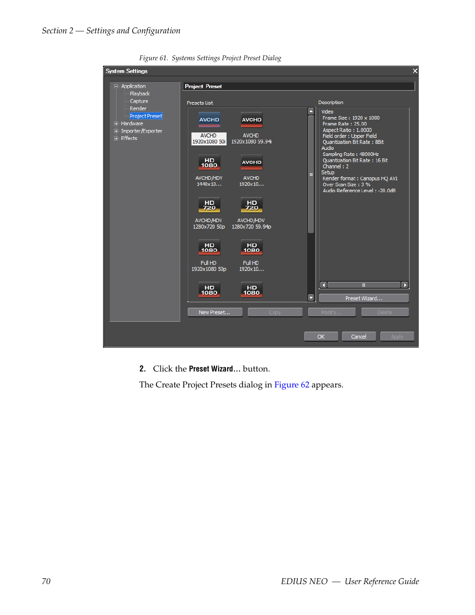 Grass Valley EDIUS Neo 3 User Manual | Page 72 / 802