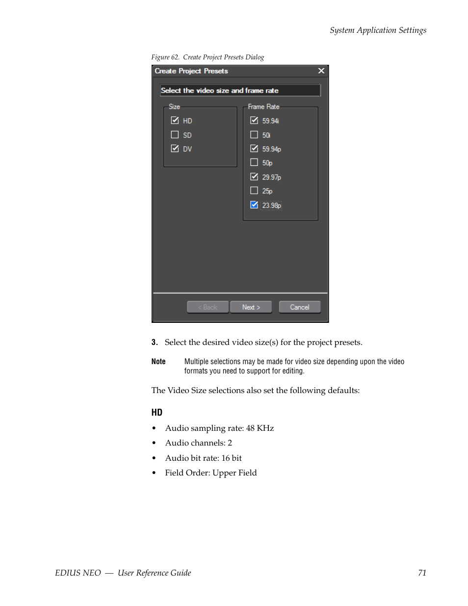 Grass Valley EDIUS Neo 3 User Manual | Page 73 / 802