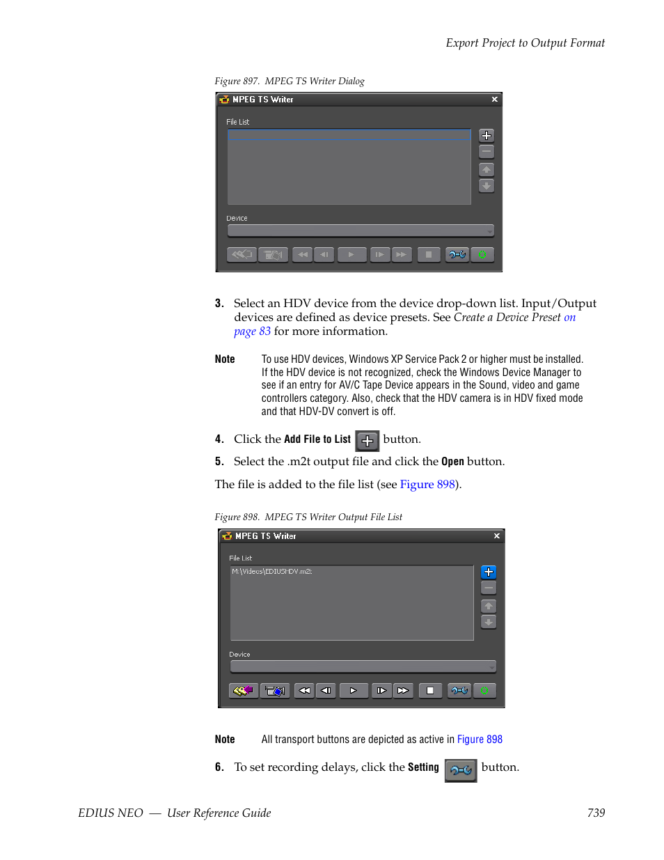 Figure 897, Appears | Grass Valley EDIUS Neo 3 User Manual | Page 741 / 802