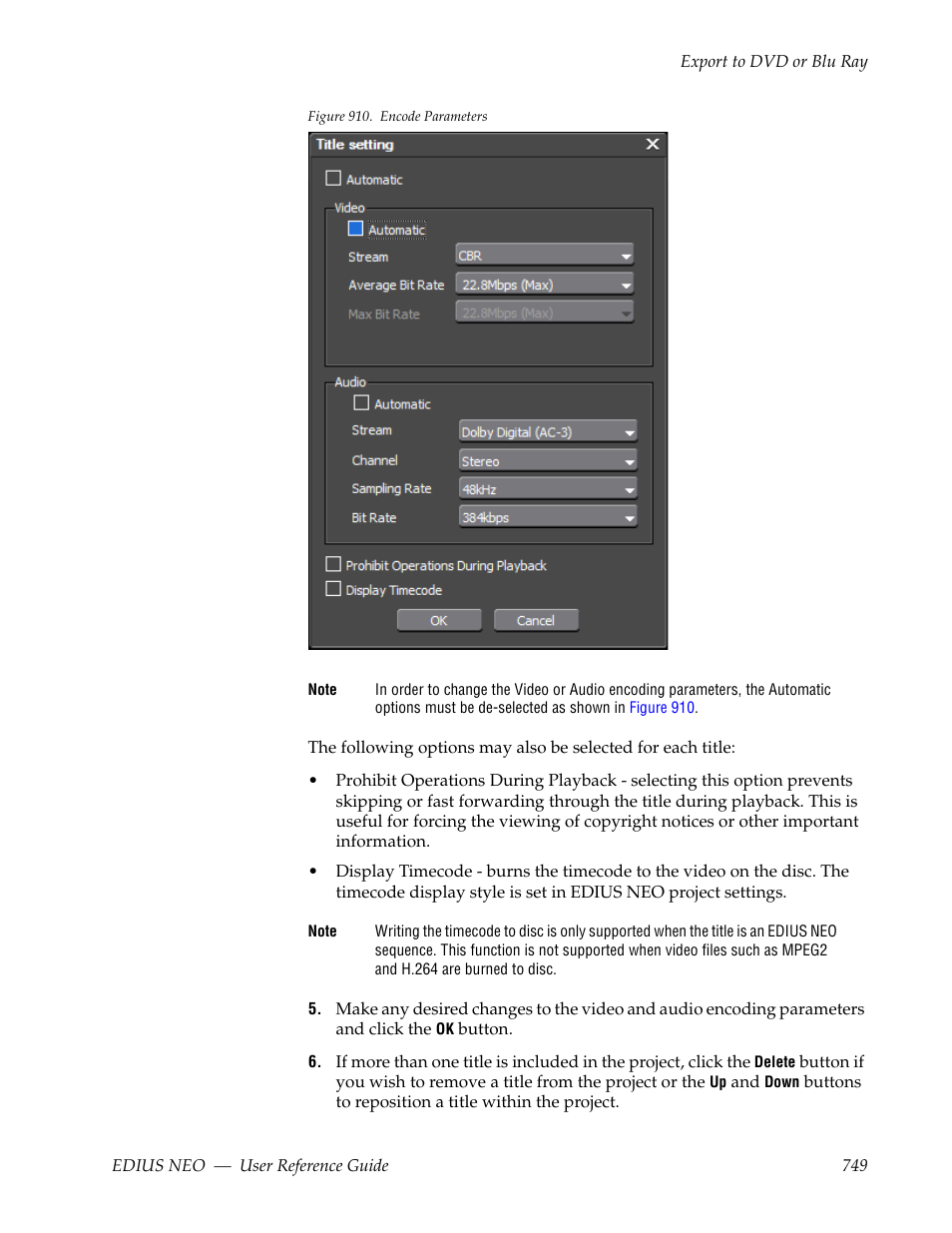 Grass Valley EDIUS Neo 3 User Manual | Page 751 / 802
