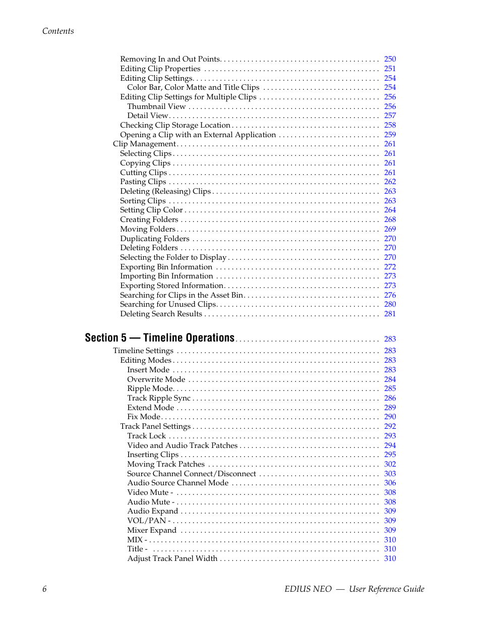 Grass Valley EDIUS Neo 3 User Manual | Page 8 / 802