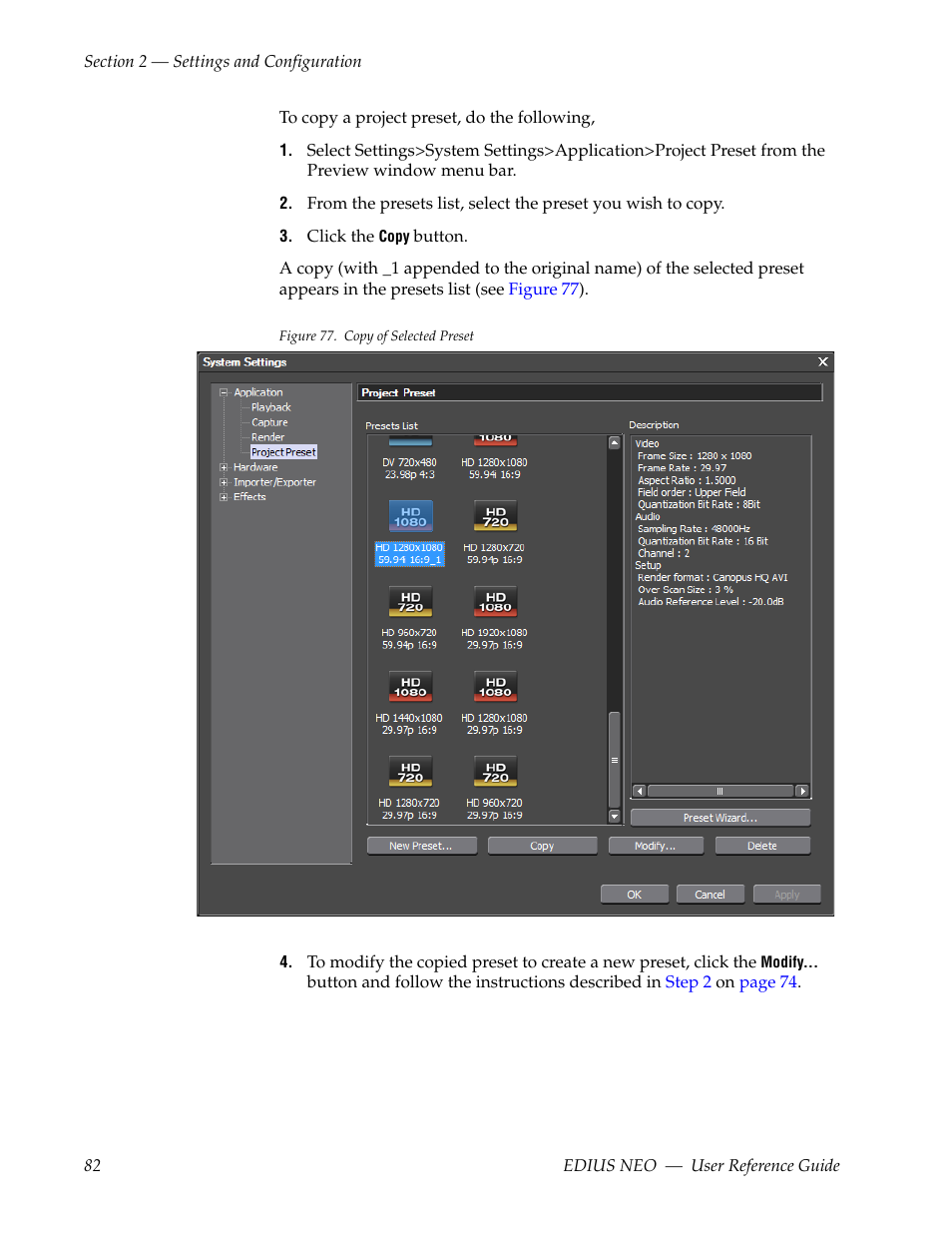 Grass Valley EDIUS Neo 3 User Manual | Page 84 / 802