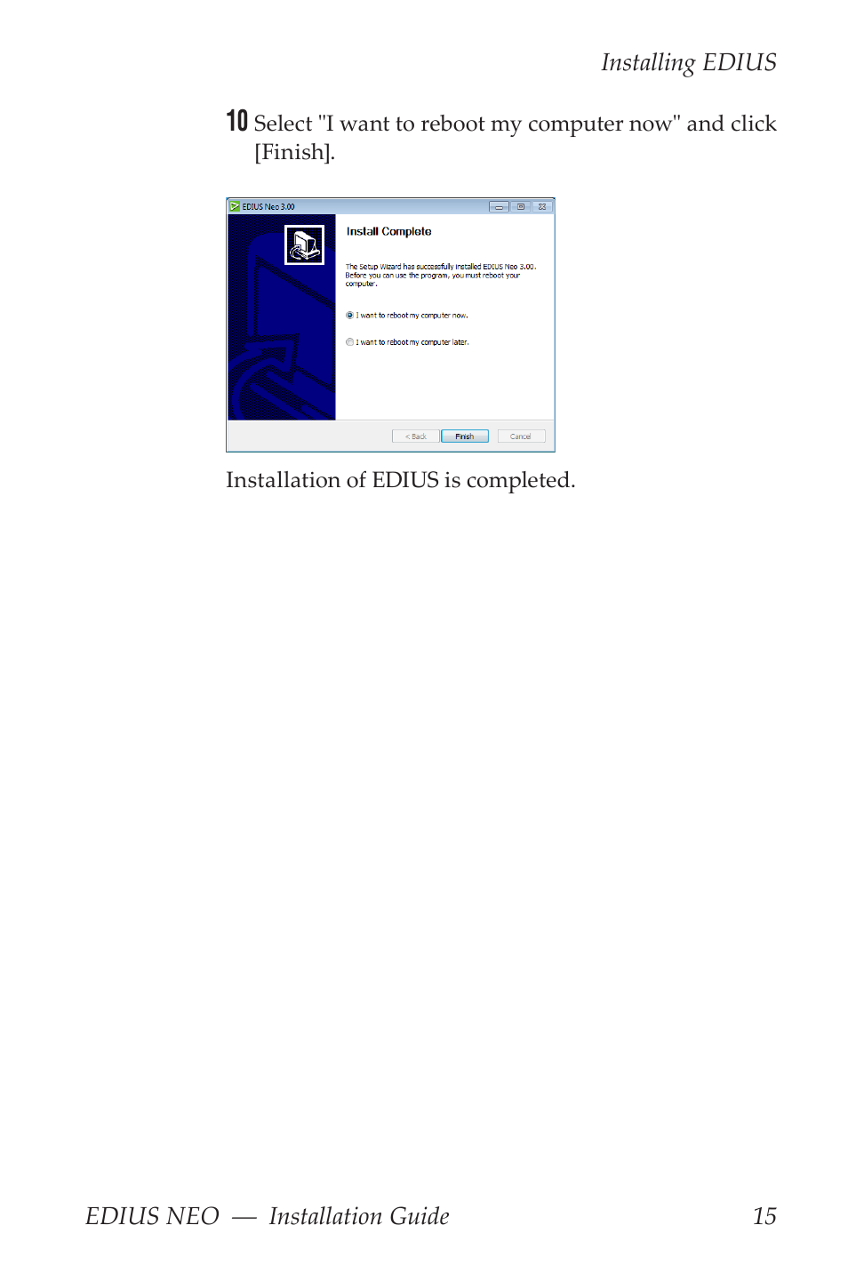 Grass Valley EDIUS Neo 3 Installation User Manual | Page 15 / 17