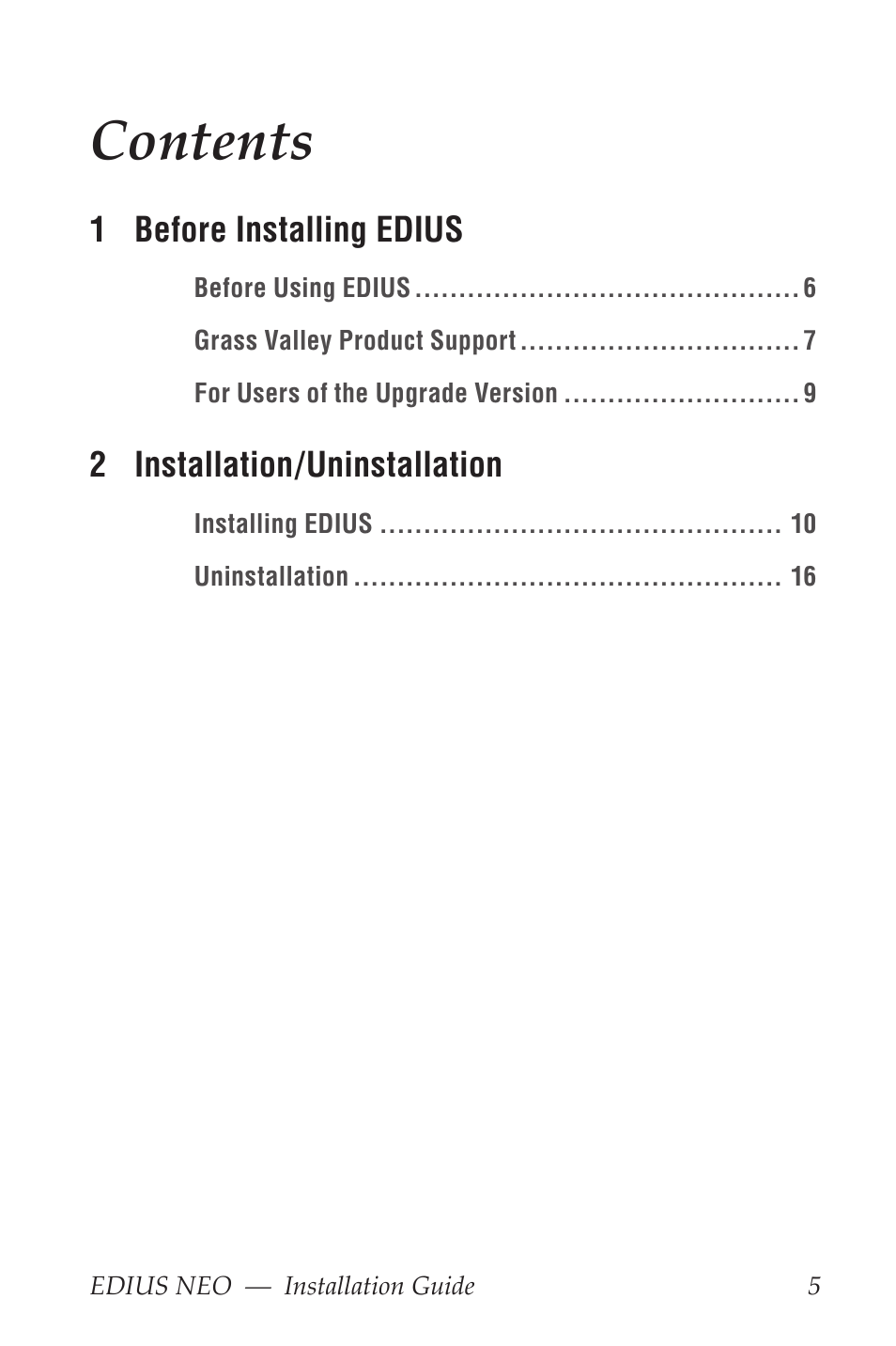 Grass Valley EDIUS Neo 3 Installation User Manual | Page 5 / 17