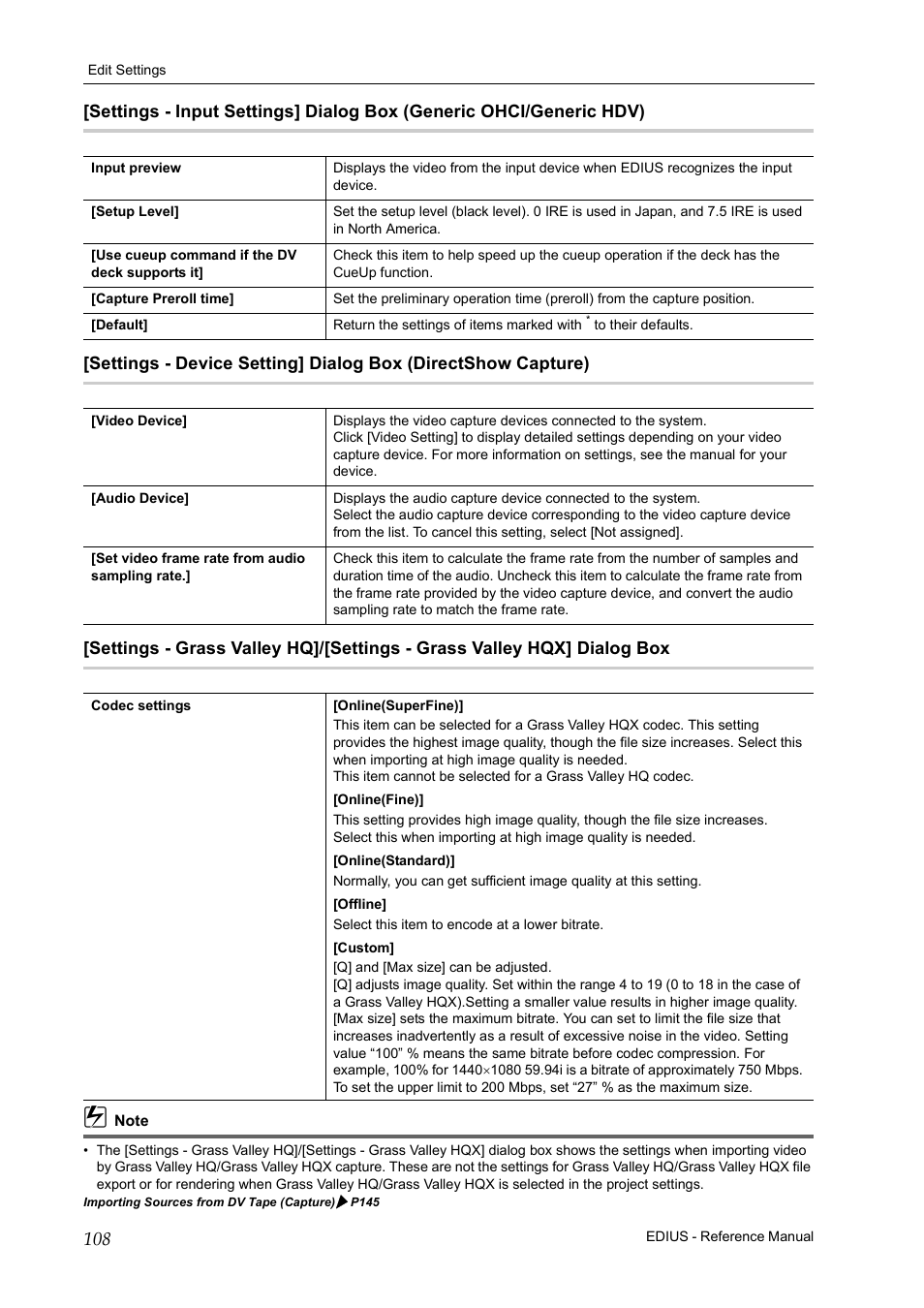 P108 | Grass Valley EDIUS Pro v.6.5 User Manual | Page 130 / 530