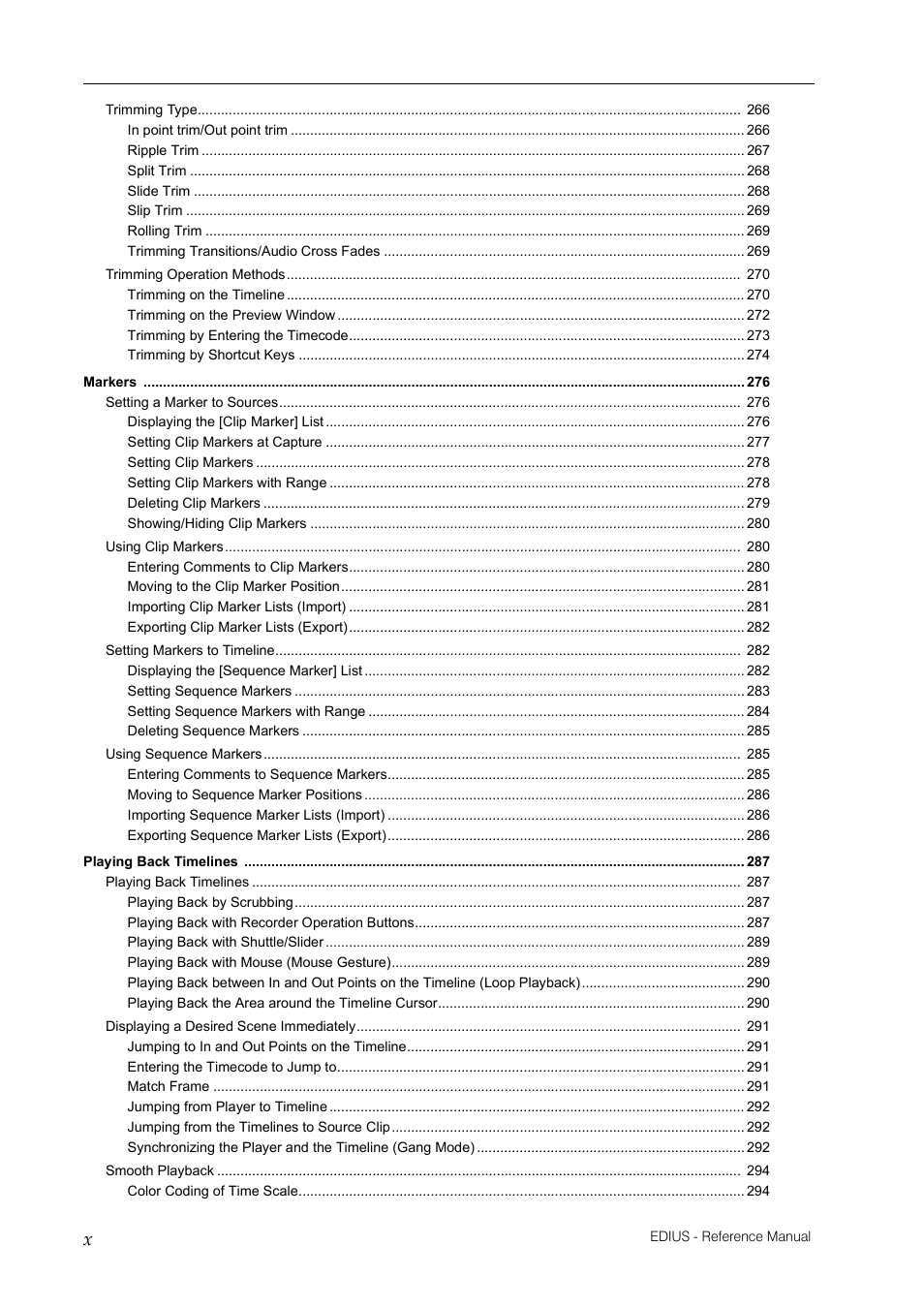 Grass Valley EDIUS Pro v.6.5 User Manual | Page 14 / 530