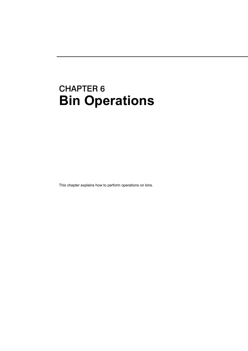 6 bin operations, Bin operations, Chapter 6 | Grass Valley EDIUS Pro v.6.5 User Manual | Page 203 / 530