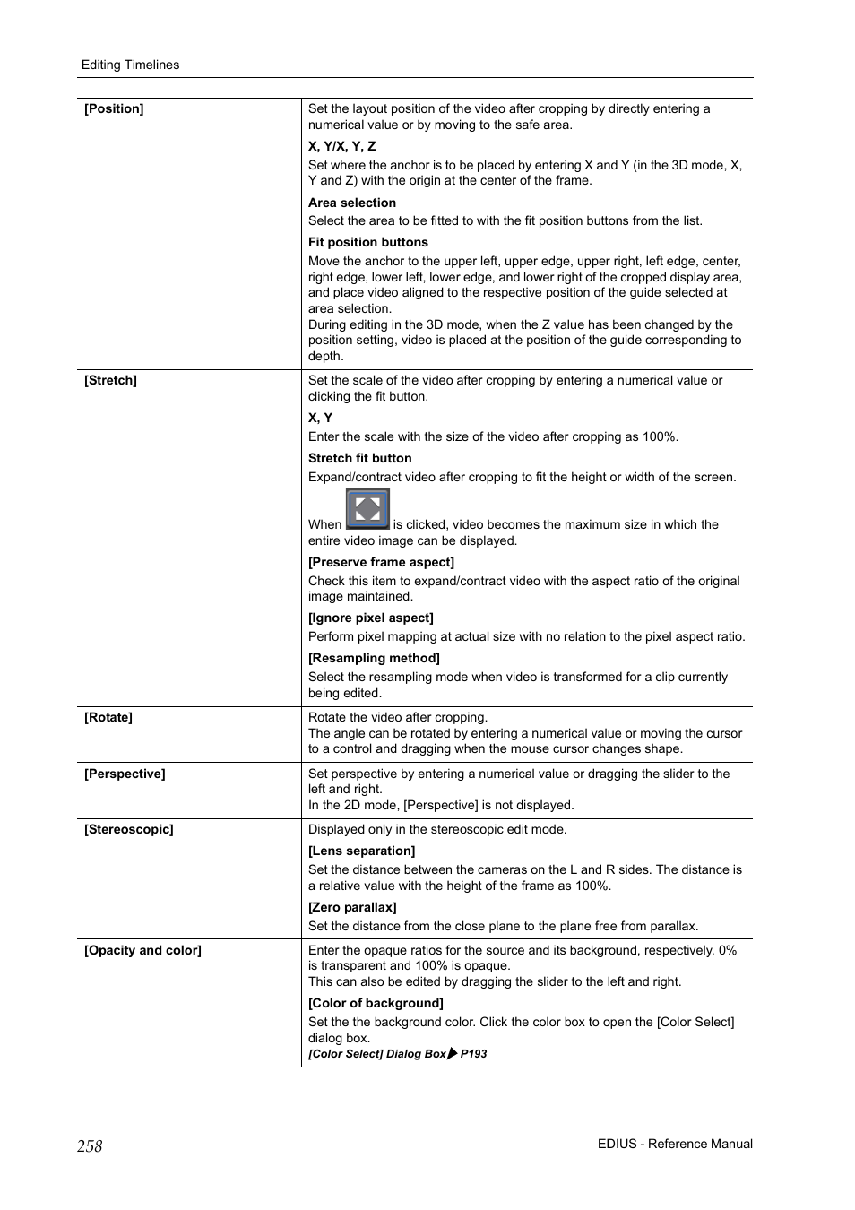 Grass Valley EDIUS Pro v.6.5 User Manual | Page 280 / 530