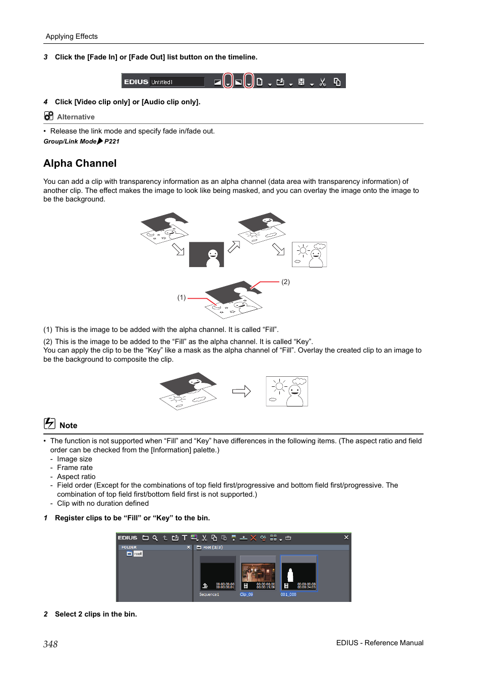 Alpha channel | Grass Valley EDIUS Pro v.6.5 User Manual | Page 370 / 530
