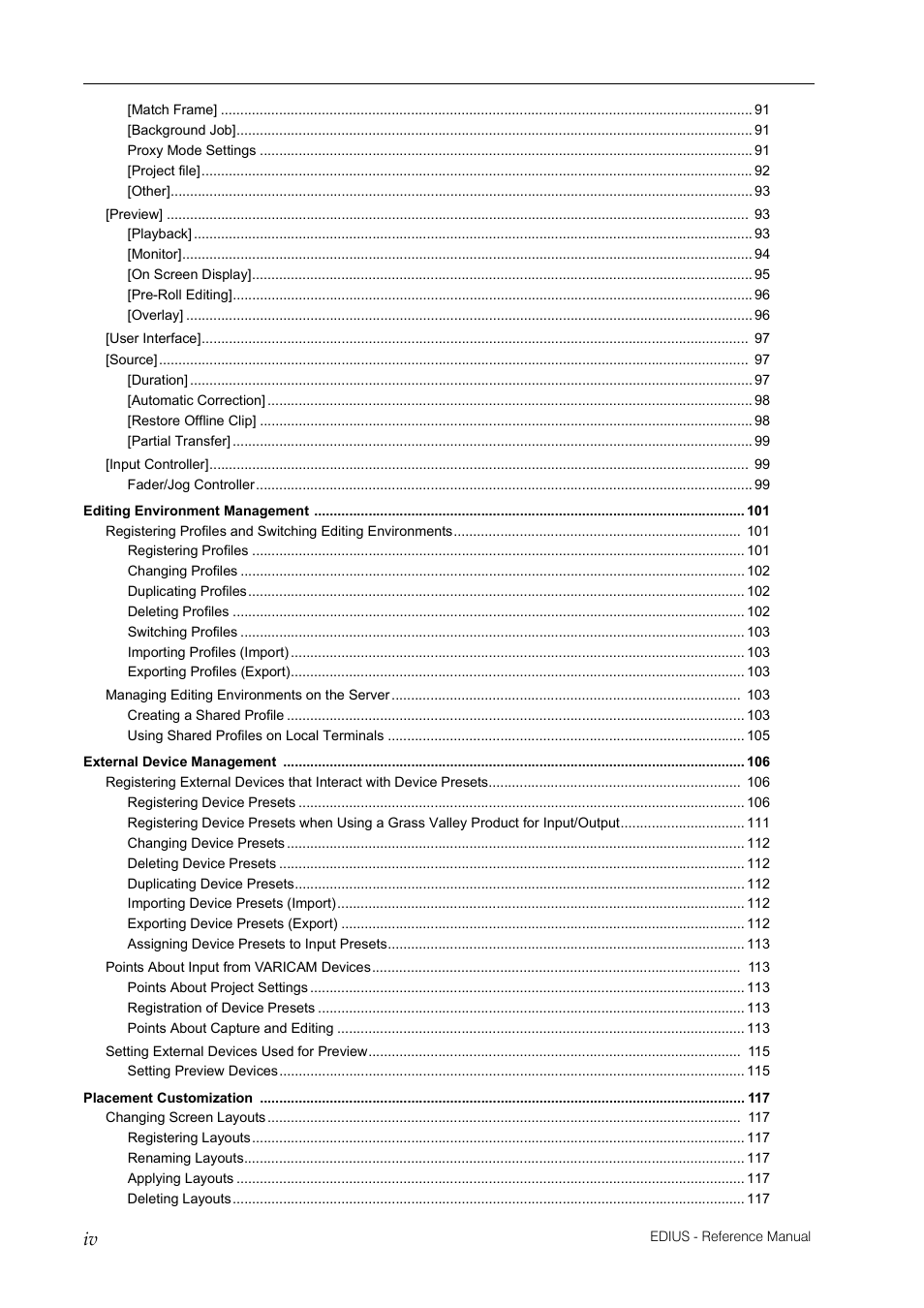 Grass Valley EDIUS Pro v.6.5 User Manual | Page 8 / 530