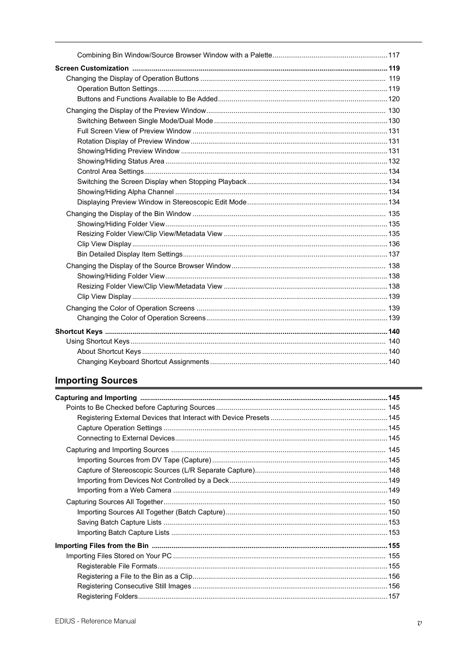 Importing sources | Grass Valley EDIUS Pro v.6.5 User Manual | Page 9 / 530