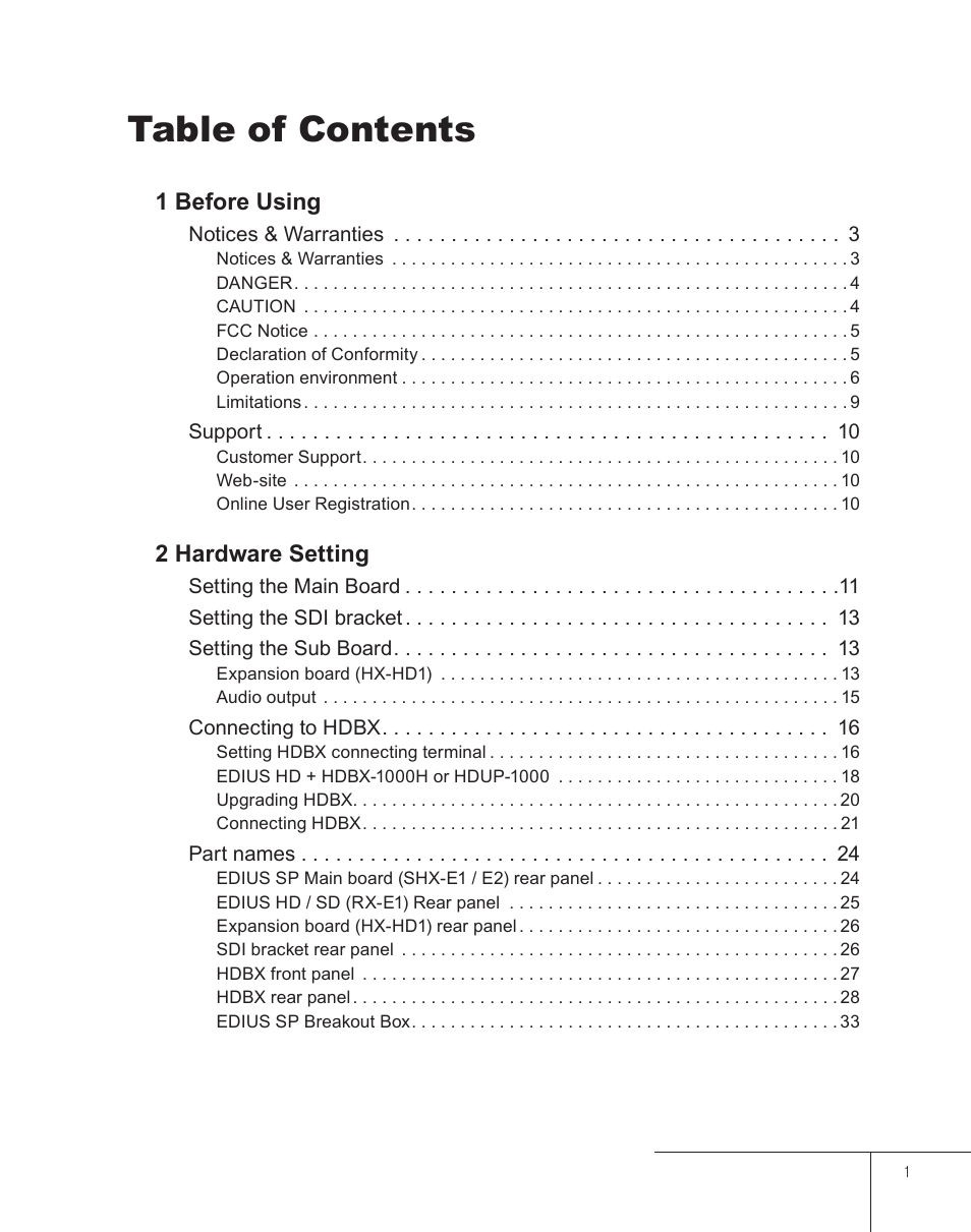 Grass Valley EDIUS 5 User Manual | Page 3 / 63