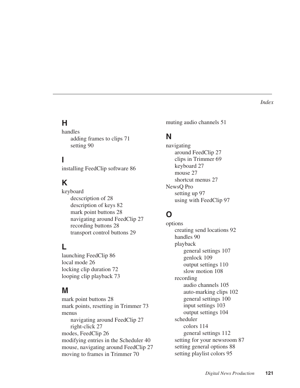 Grass Valley FeedClip v.4.5 User Manual | Page 122 / 125