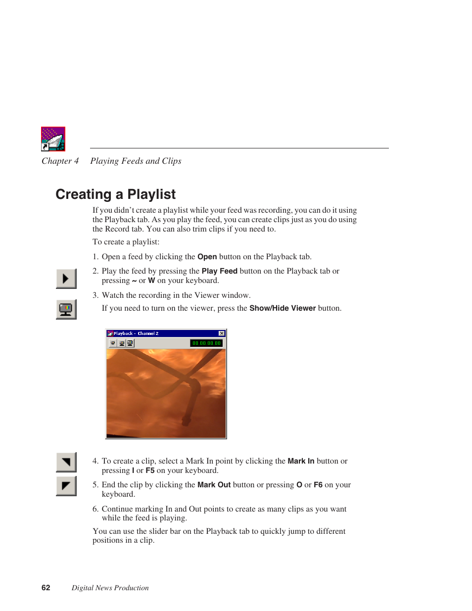 Creating a playlist | Grass Valley FeedClip v.4.5 User Manual | Page 63 / 125