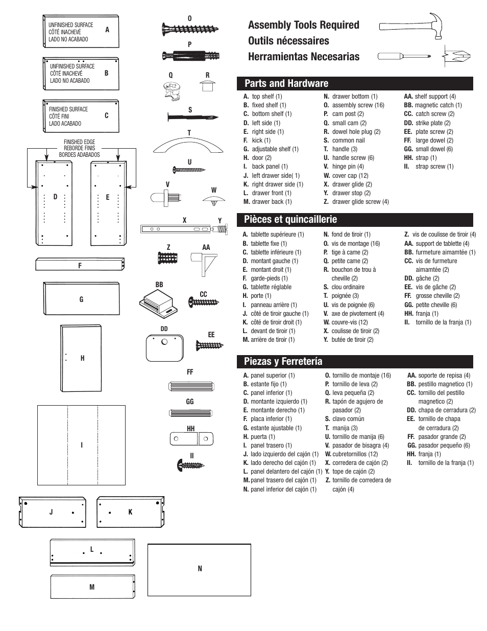 Closet Maid 2 Door Organizer with Drawer SO2DDW User Manual | Page 2 / 7