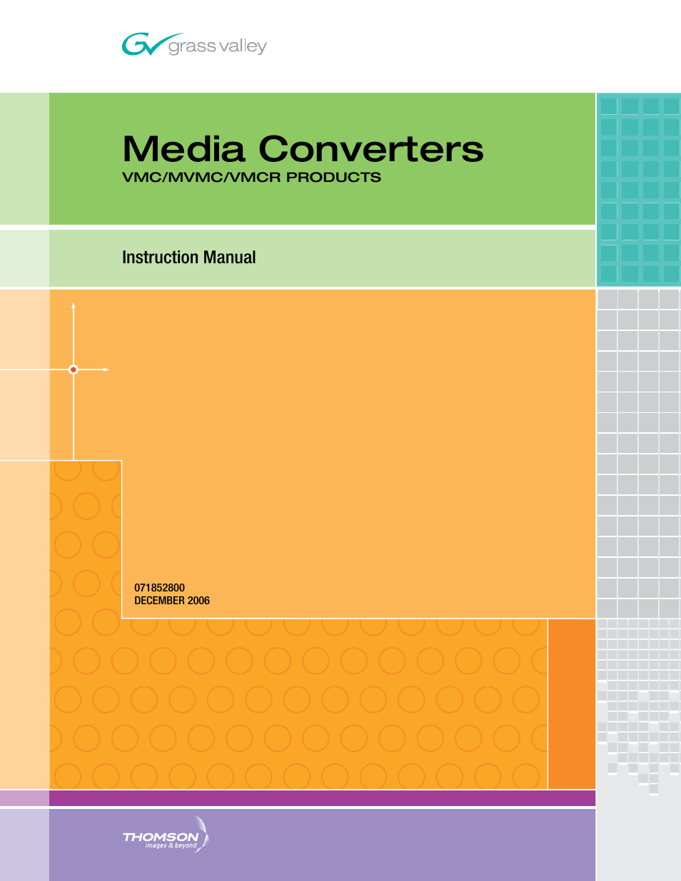 Grass Valley Fiber Media Converter User Manual | 48 pages