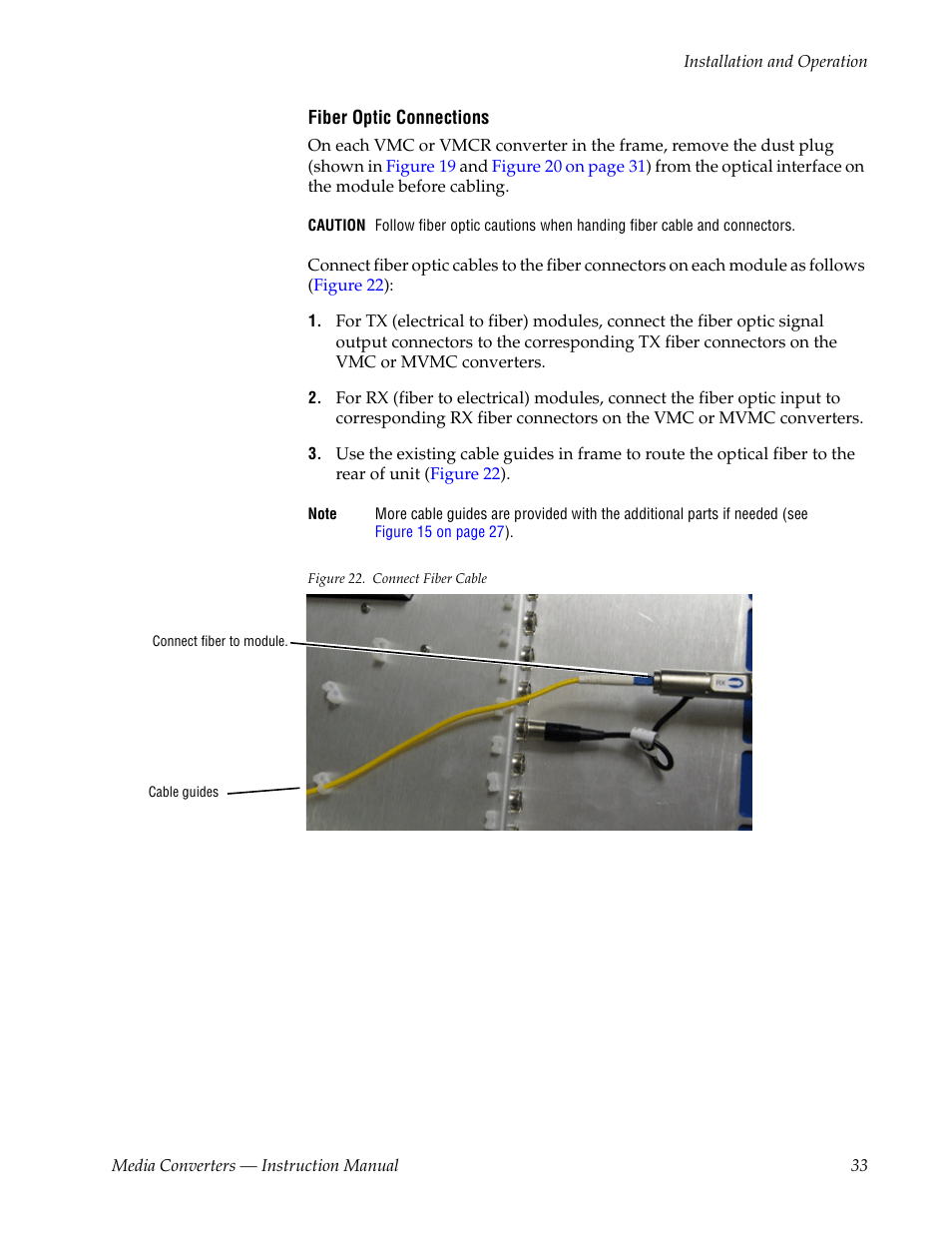 Grass Valley Fiber Media Converter User Manual | Page 33 / 48