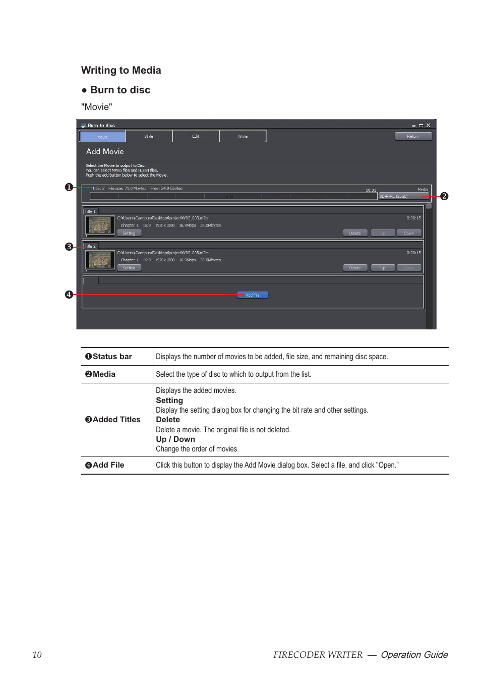 Grass Valley FIRECODER Writer User Manual | Page 11 / 66