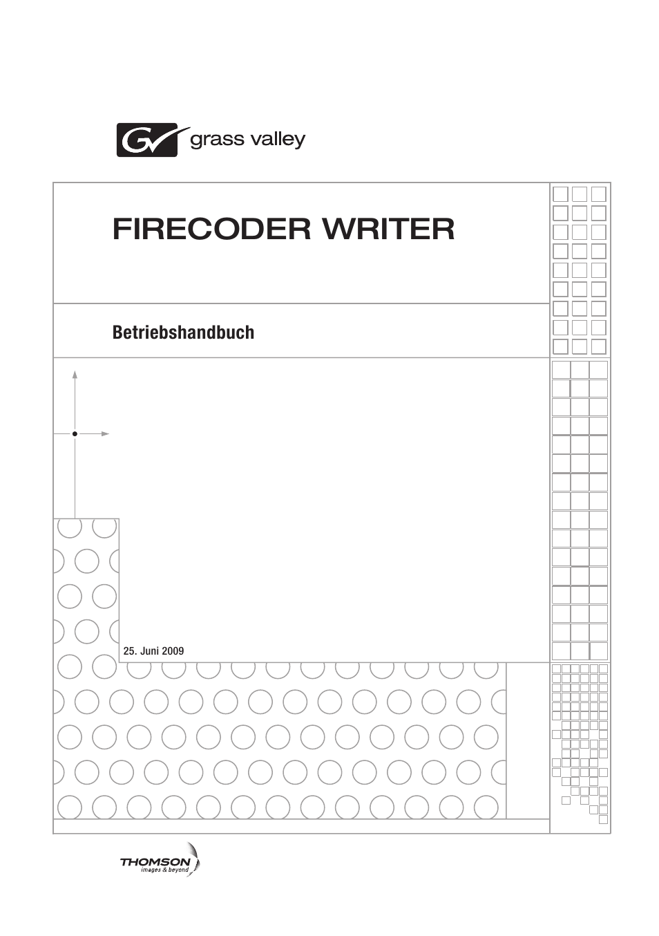 Firecoder writer | Grass Valley FIRECODER Writer User Manual | Page 23 / 66