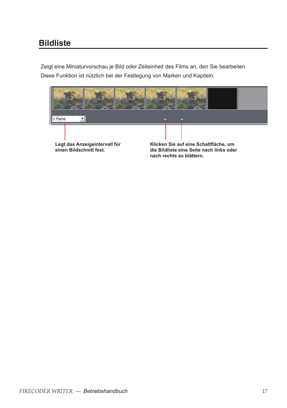 Bildliste | Grass Valley FIRECODER Writer User Manual | Page 40 / 66