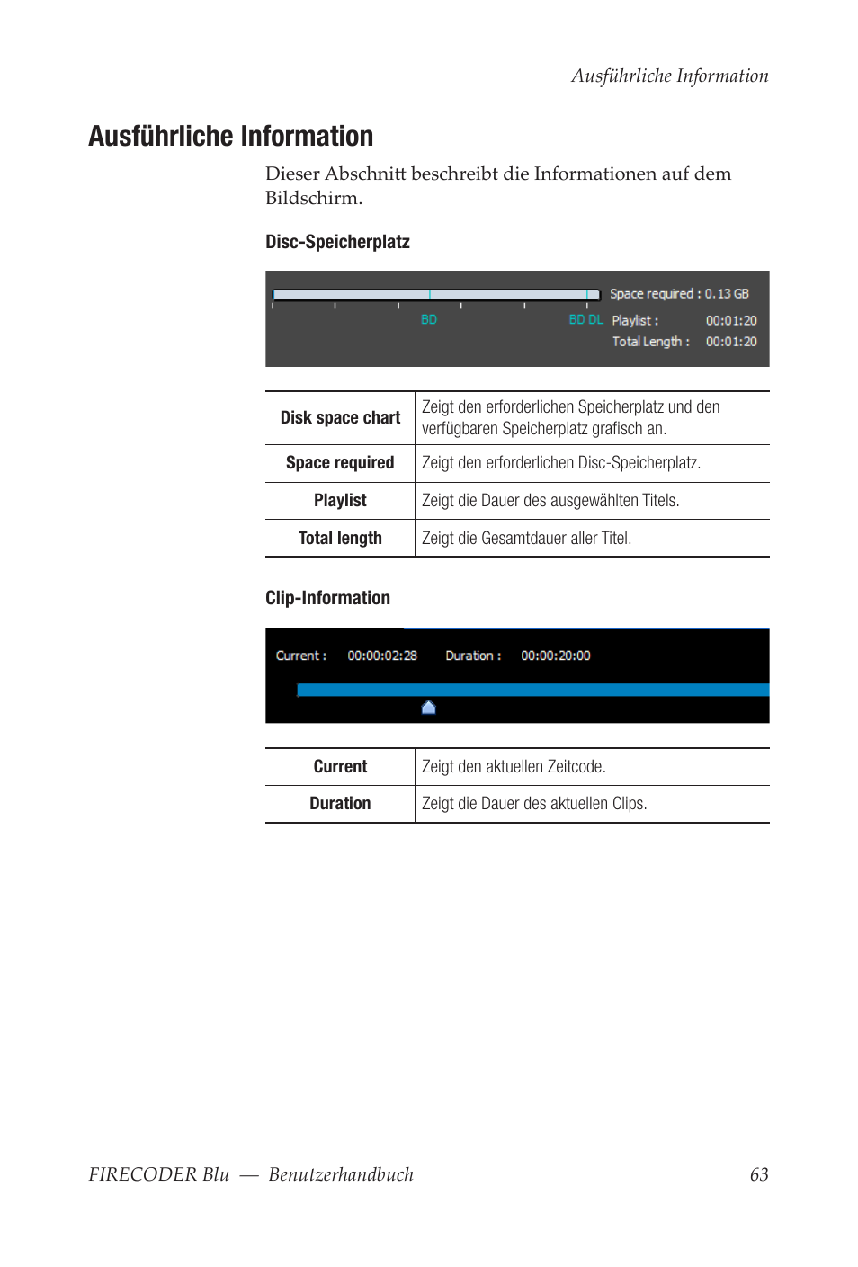 Ausführliche information | Grass Valley FIRECODER Blu User Manual | Page 137 / 216