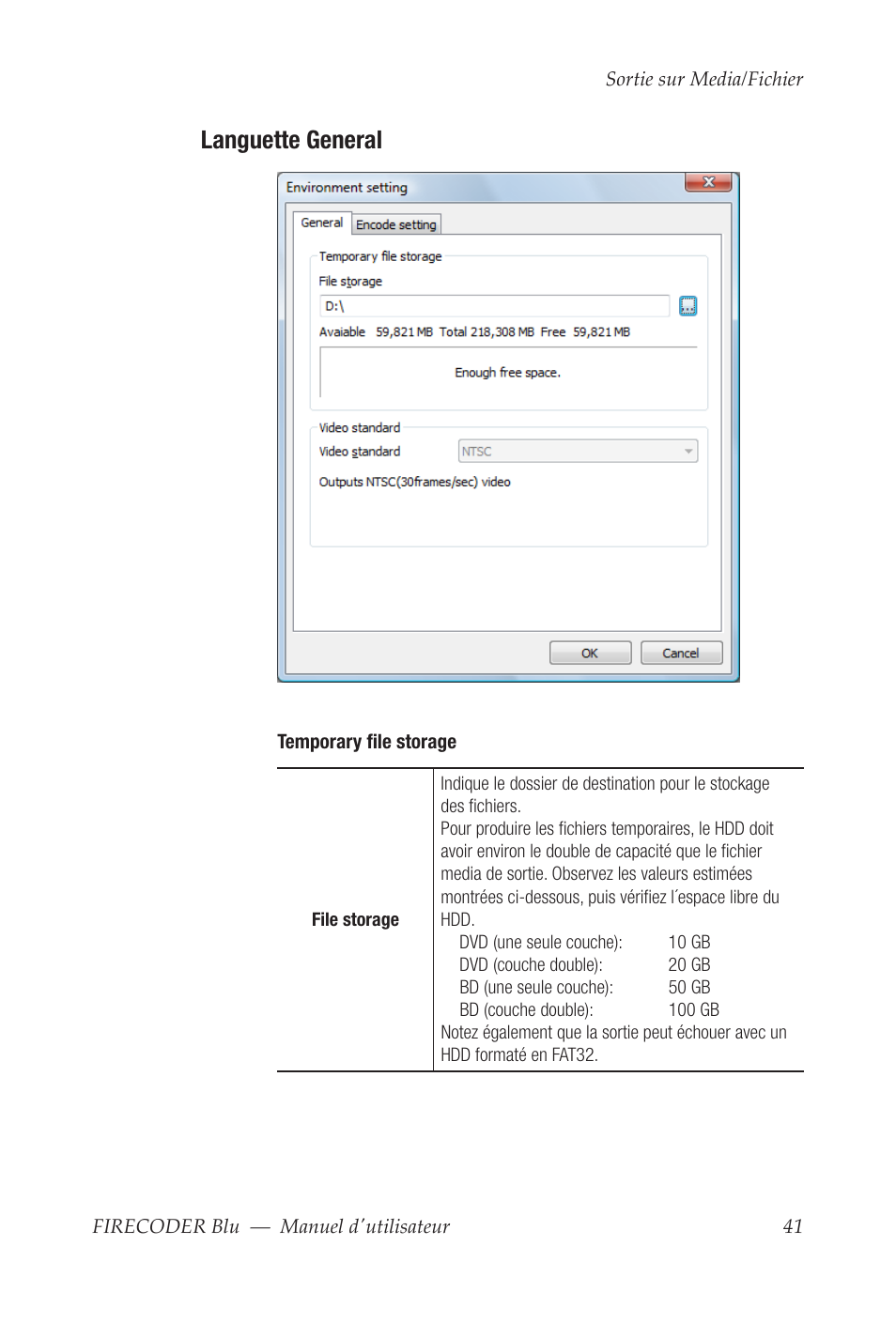 Languette general | Grass Valley FIRECODER Blu User Manual | Page 189 / 216