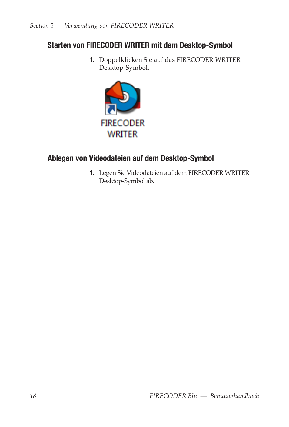 Ablegen von videodateien auf dem desktop-symbol | Grass Valley FIRECODER Blu User Manual | Page 92 / 216