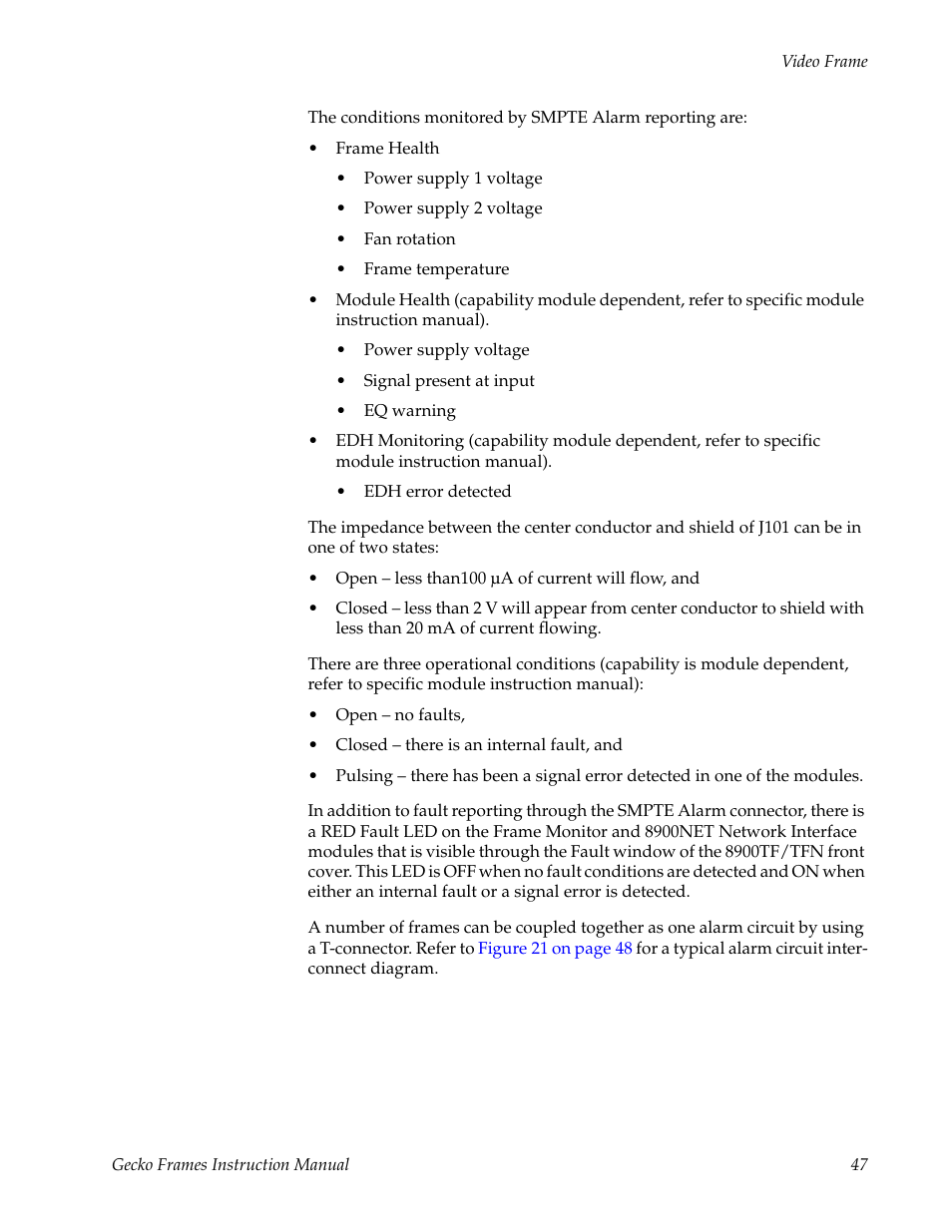 Grass Valley 8900 Frames Gecko 2007 User Manual | Page 47 / 52
