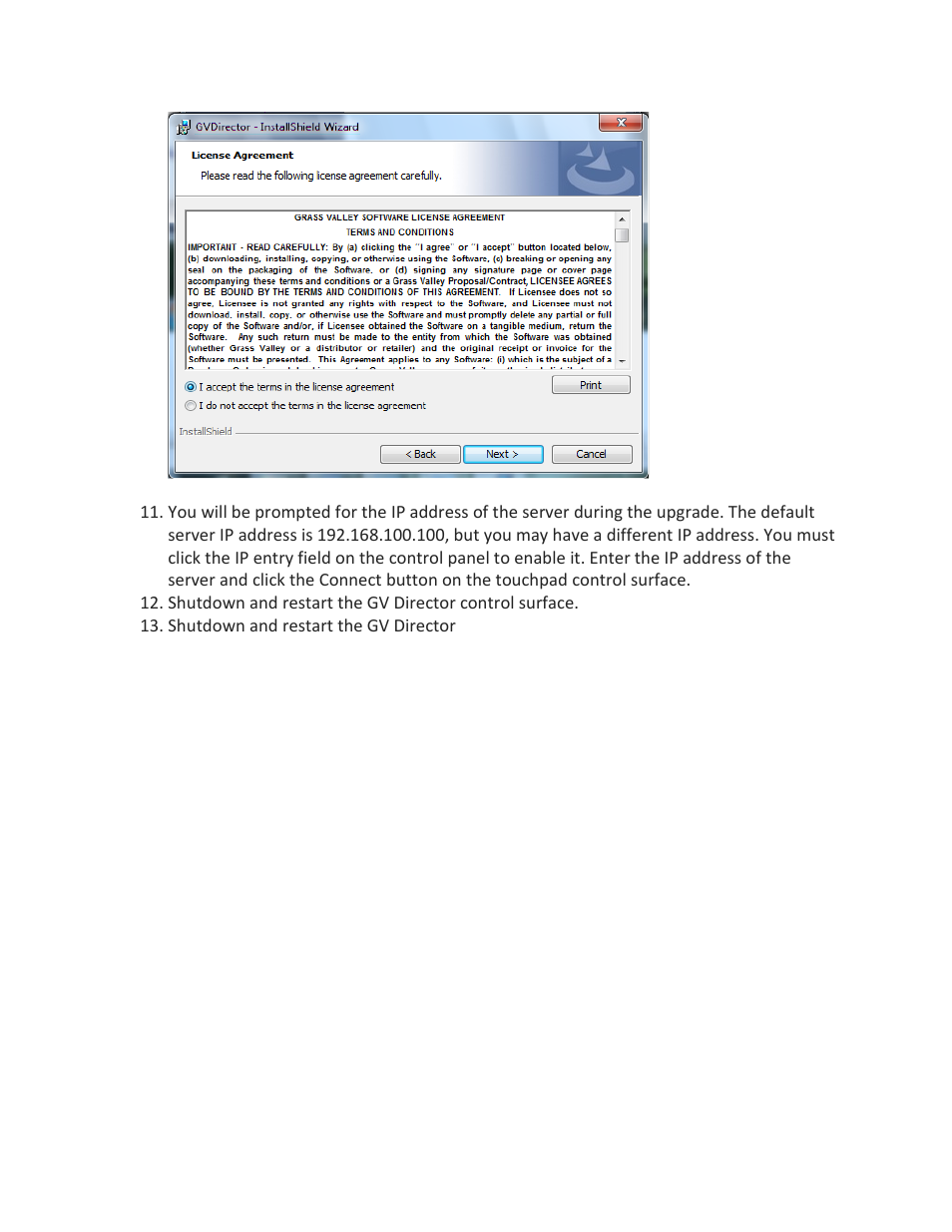 Grass Valley GV Director v.1.1.0 User Manual | Page 6 / 6