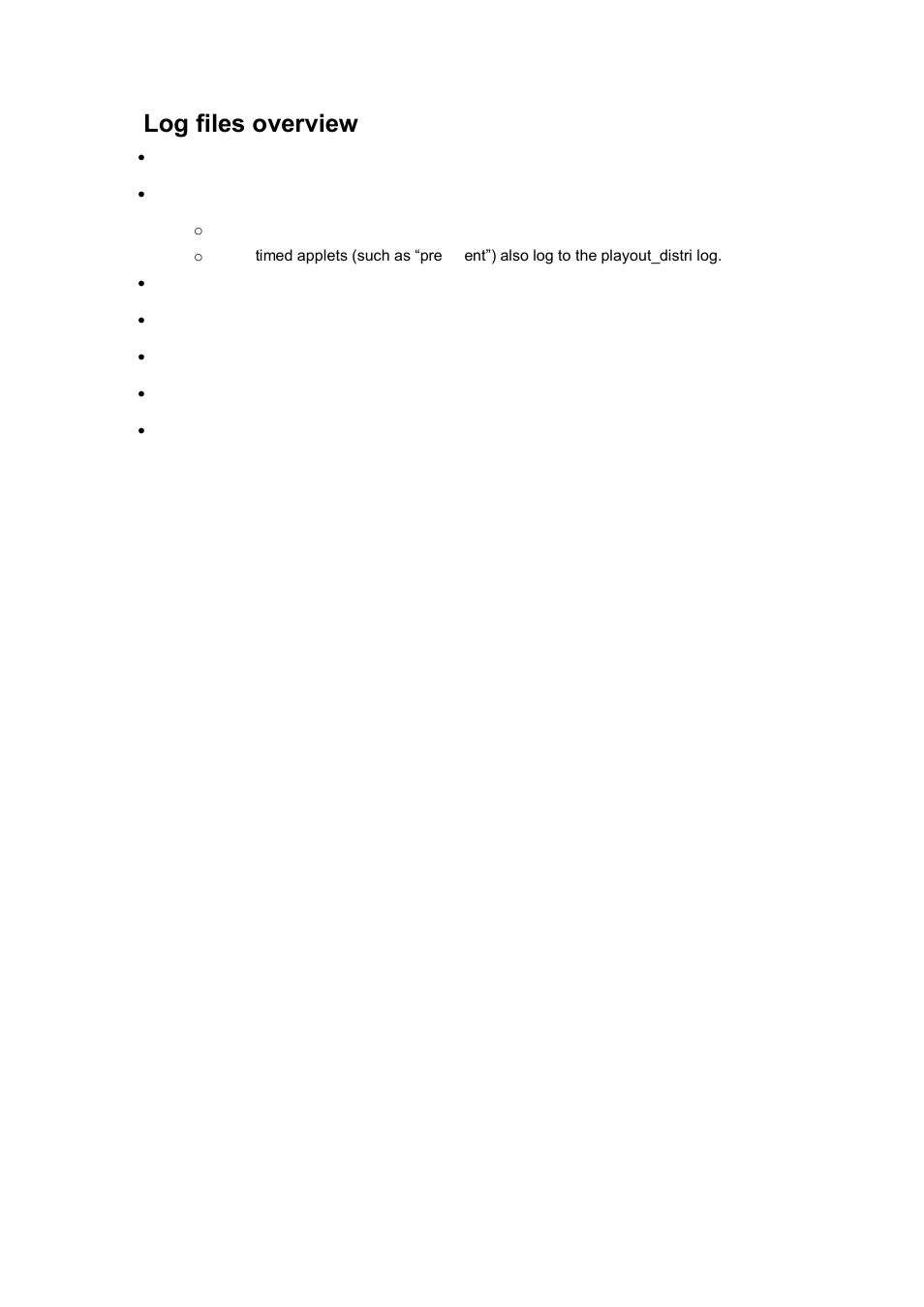 Log files overview, 18 log files overview | Grass Valley K2 Edge Engineering Manual v4.1 User Manual | Page 41 / 46