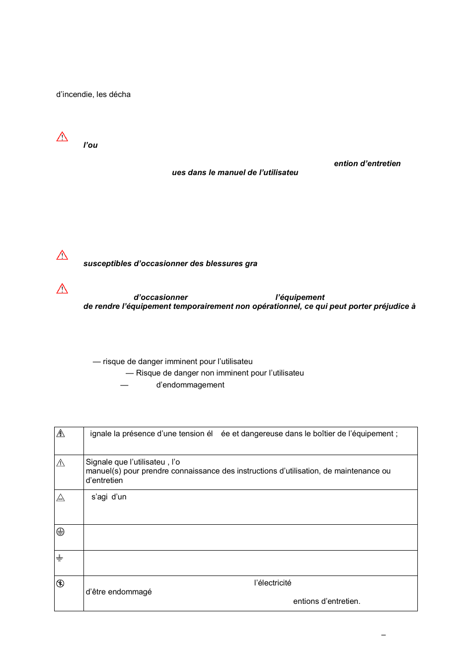 Consignes de sécurité | Grass Valley K2 Edge Installation v.4.1.0 User Manual | Page 11 / 54