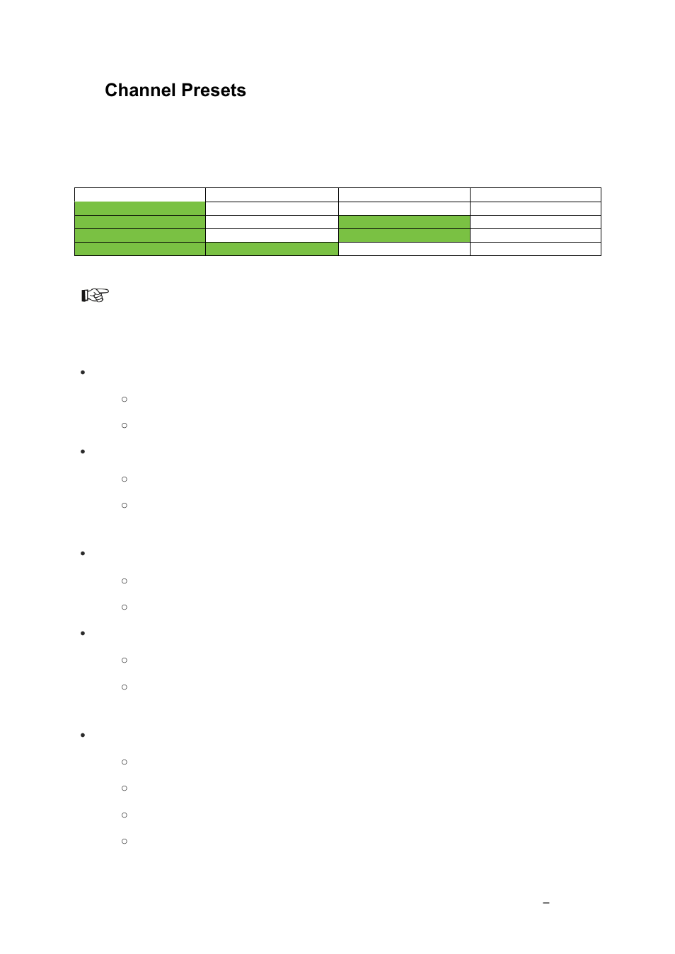 Channel presets, Introduction, 12 channel presets | Grass Valley K2 Edge Installation v.4.1.0 User Manual | Page 24 / 54