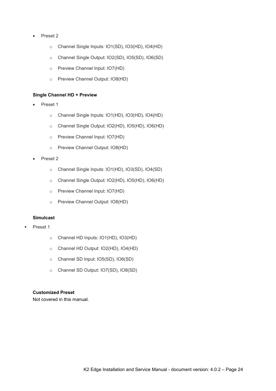Grass Valley K2 Edge Installation v.4.0.2 User Manual | Page 24 / 49