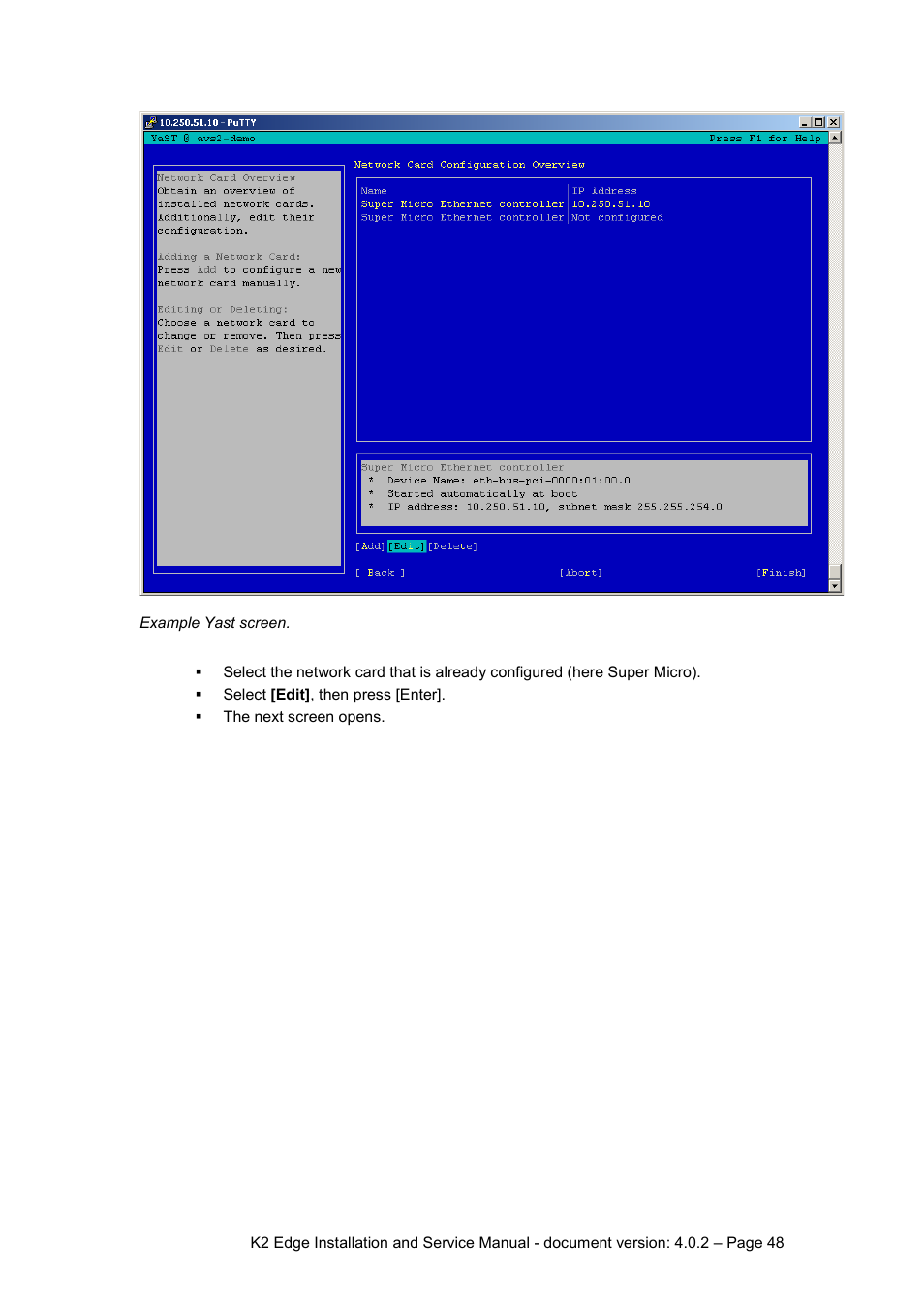 Grass Valley K2 Edge Installation v.4.0.2 User Manual | Page 48 / 49