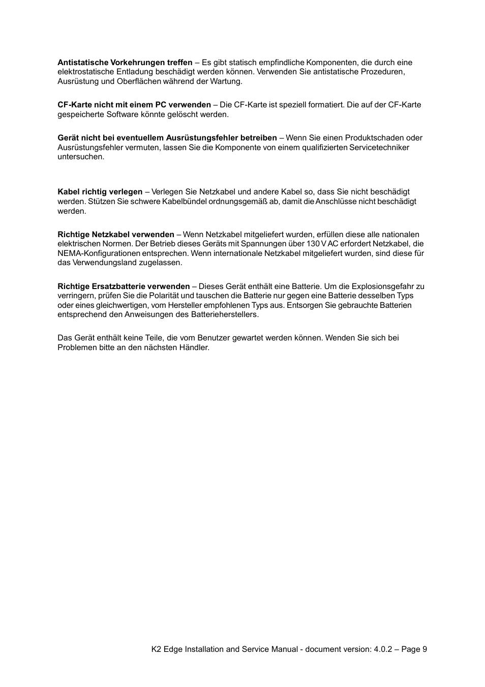 Grass Valley K2 Edge Installation v.4.0.2 User Manual | Page 9 / 49