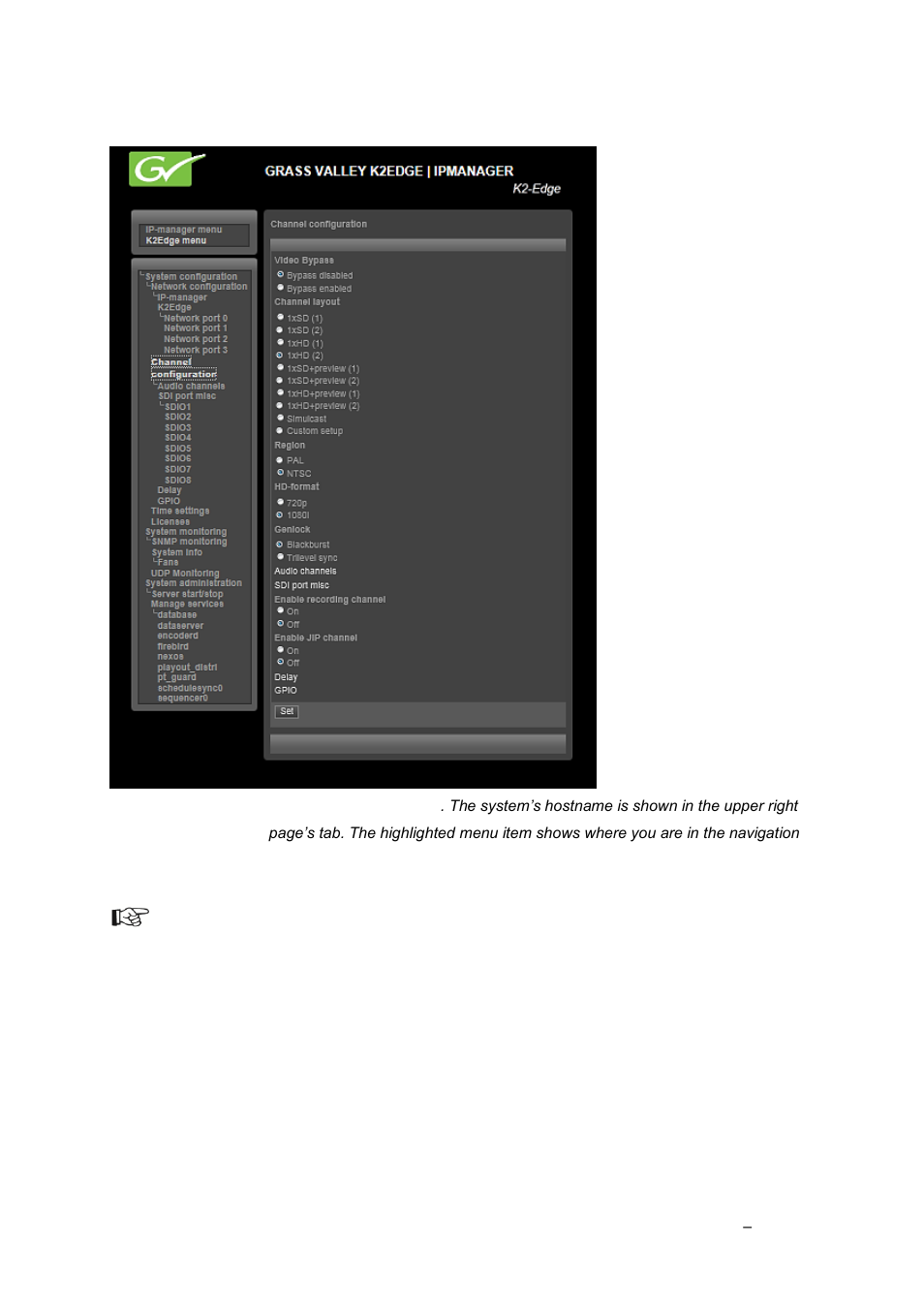 The ip manager menu | Grass Valley K2 Edge User Manual v.4.1 User Manual | Page 12 / 46