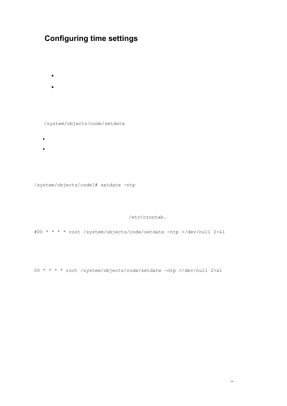 Configuring time settings, Setting up ntp, 12 configuring time settings | Grass Valley K2 Edge User Manual v.4.1 User Manual | Page 27 / 46