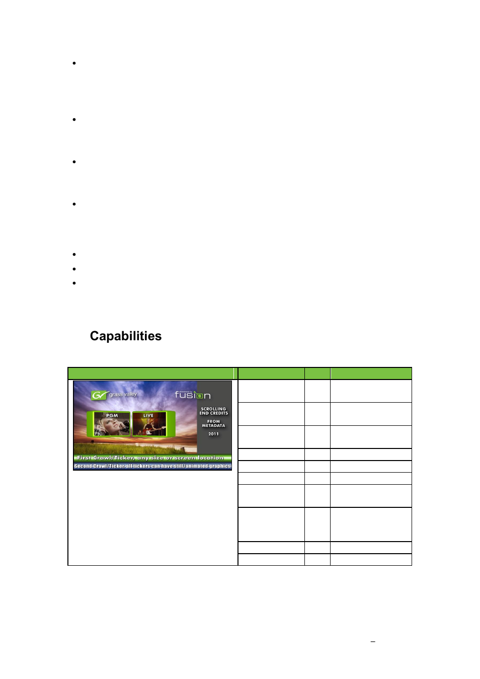 Capabilities, 17 capabilities | Grass Valley K2 Edge User Manual v.4.1 User Manual | Page 44 / 46