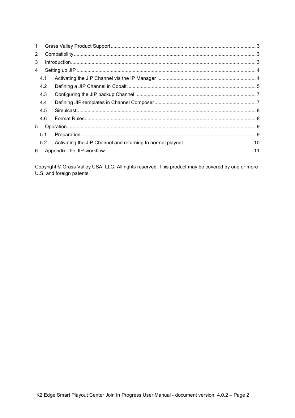 Grass Valley K2 Edge Smart Playout Center v.4.0.2 User Manual | Page 2 / 11