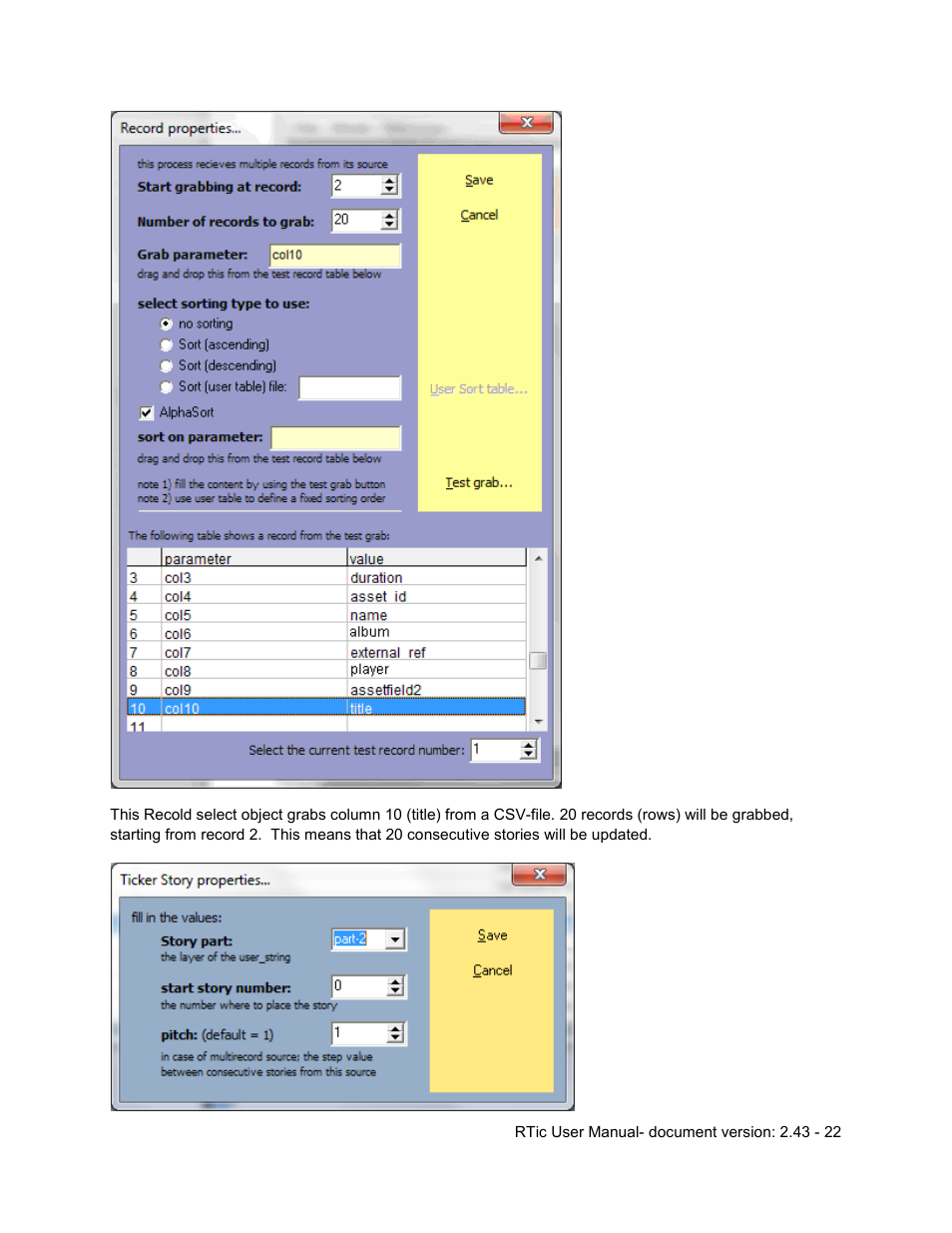 Grass Valley RTic v.2.43 User Manual | Page 22 / 63
