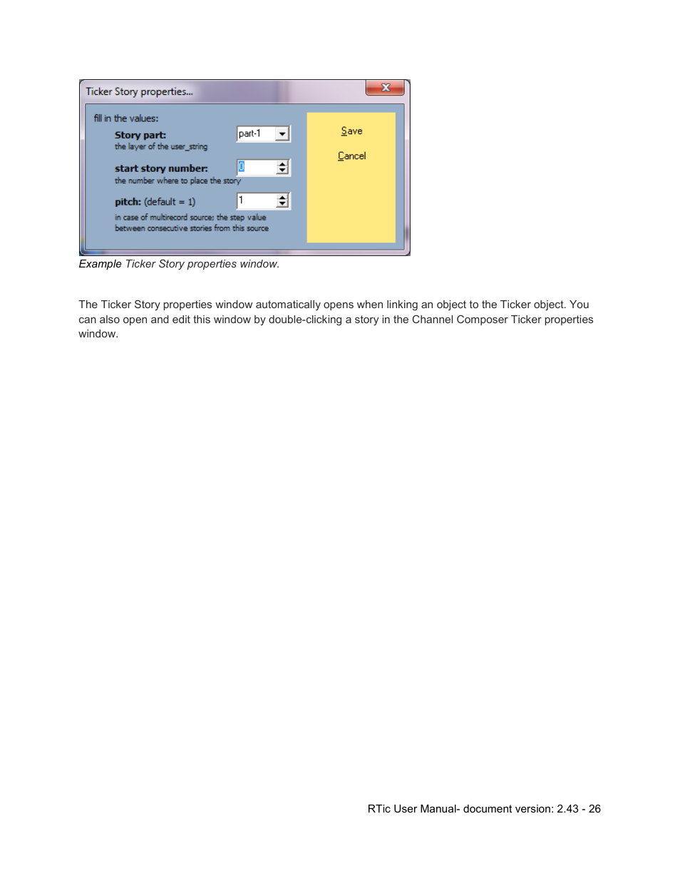 Grass Valley RTic v.2.43 User Manual | Page 26 / 63