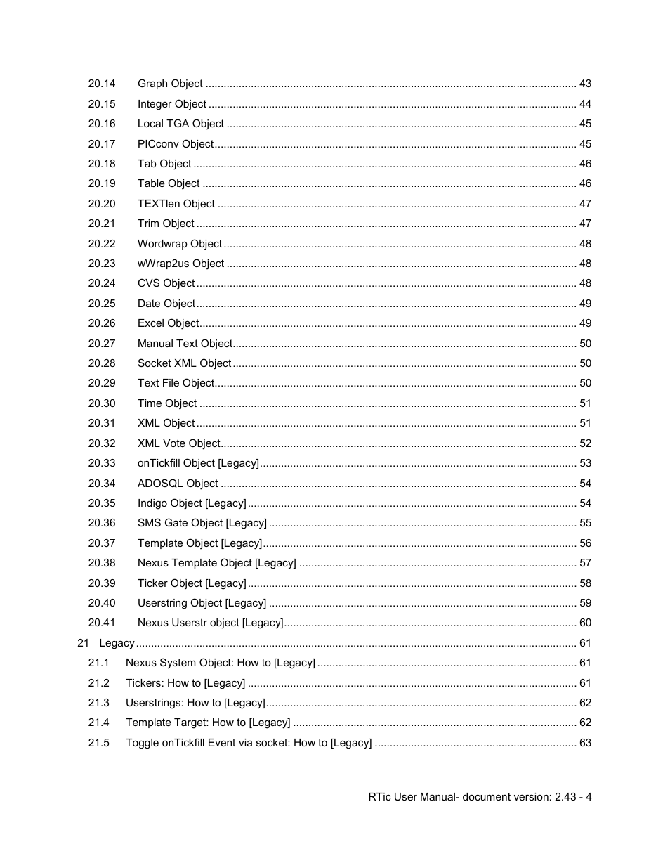 Grass Valley RTic v.2.43 User Manual | Page 4 / 63