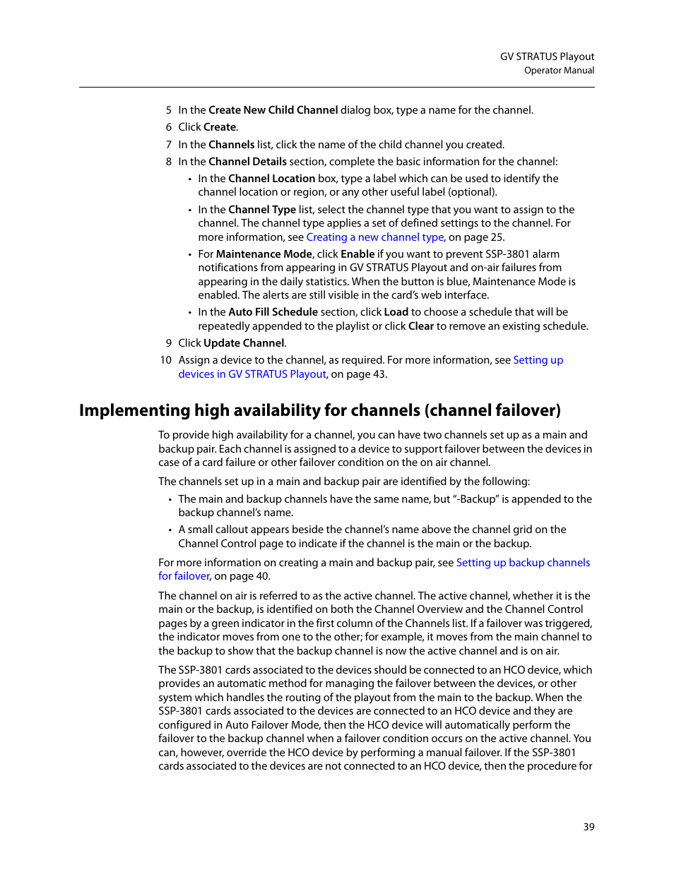 Grass Valley GV STRATUS Playout v.2.0 User Manual | Page 39 / 141
