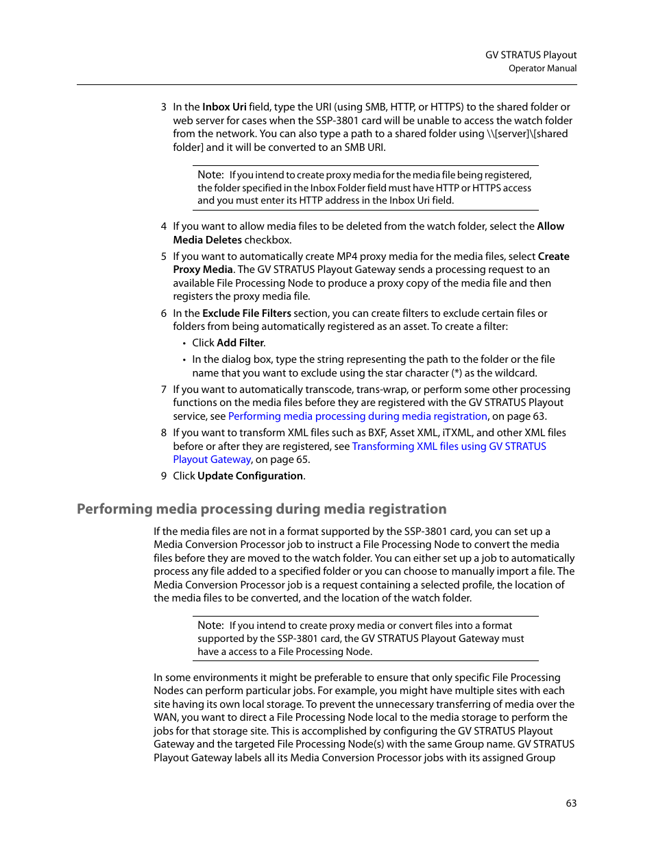 Grass Valley GV STRATUS Playout v.2.0 User Manual | Page 63 / 141