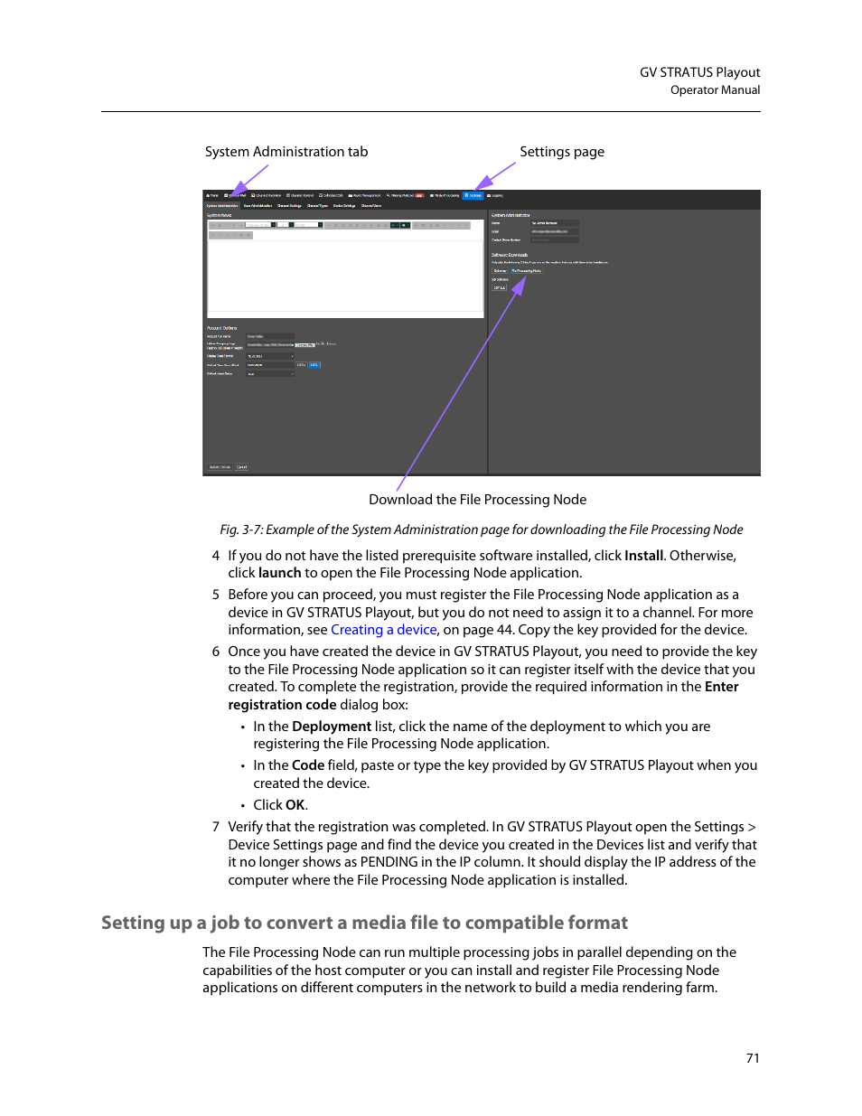 Grass Valley GV STRATUS Playout v.2.0 User Manual | Page 71 / 141