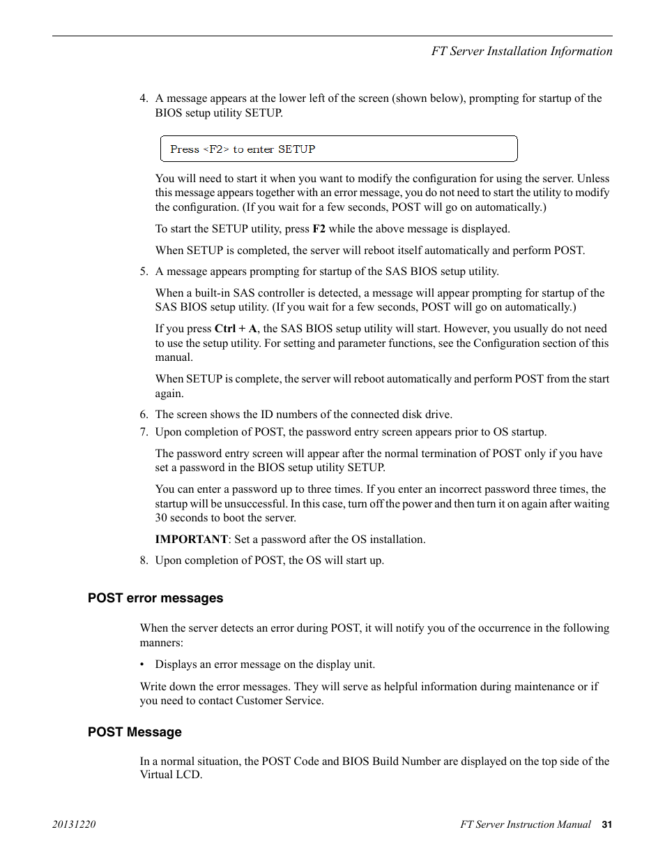 Post error messages, Post message, Post error messages post message | Grass Valley FT Server User Manual | Page 31 / 96