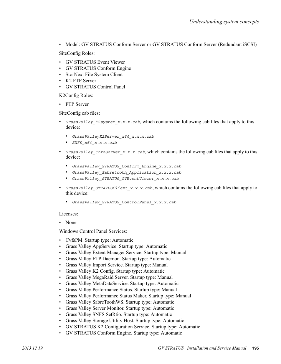 Grass Valley GV STRATUS Installation v.3.1 User Manual | Page 195 / 510