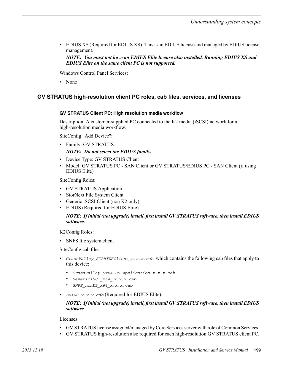 Grass Valley GV STRATUS Installation v.3.1 User Manual | Page 199 / 510