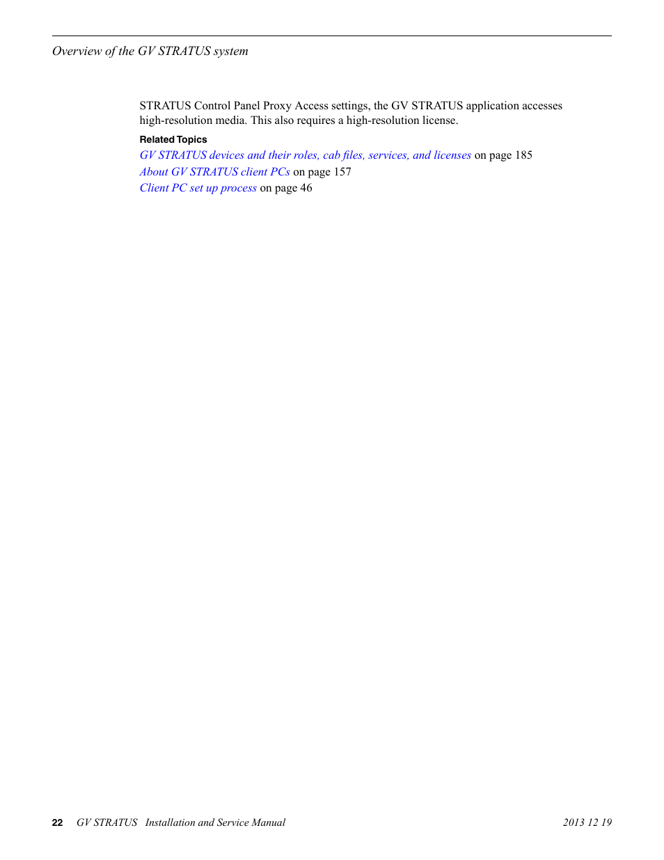 Grass Valley GV STRATUS Installation v.3.1 User Manual | Page 22 / 510