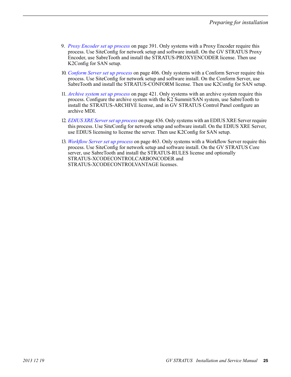 Grass Valley GV STRATUS Installation v.3.1 User Manual | Page 25 / 510